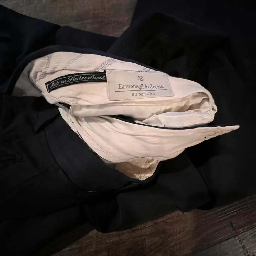 Ermenegildo Zegna Navy Blue Dress Pants 38x28 - Picture 2 of 3